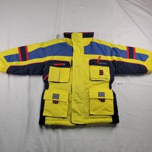 OUTBROOK KIDS Snow Jacket Yellow Blue Navy 12M Winter Ski Coat